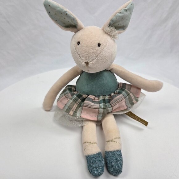 Moulin Roty Blue Rabbit doll from "The Little School of Dance" 11" - Picture 1 of 3